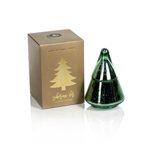 Load image into Gallery viewer, SIBERIAN FIR TREE CANDLE JAR IN GIFT BOX - BURGUNDY