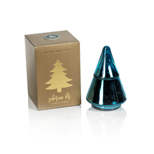 Load image into Gallery viewer, SIBERIAN FIR TREE CANDLE JAR IN GIFT BOX - BLUE