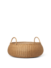 Load image into Gallery viewer, BRAIDED BASKET, LOW NATURAL