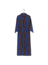 Load image into Gallery viewer, FIELD ROBE, CHOCOLATE/BRIGHT BLUE