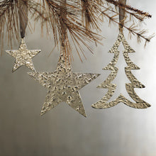 Load image into Gallery viewer, RAW ALUMINUM STAR ORNAMENT - NICKEL - LARGE