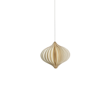 Load image into Gallery viewer, WISH PAPER DECORATIVE ONION SHAPED ORNAMENT - IVORY WITH GOLD GLITTER EDGES