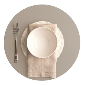 RUCA ROUND PLACEMAT ASH (GREY 20) (SET OF 4)