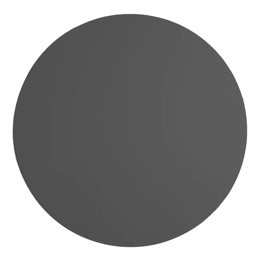RUCA ROUND PLACEMAT GRAFITE (GREY 80 ) (SET OF 4)