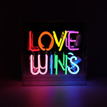 Load image into Gallery viewer, ACRYLIC BOX NEON - LOVE WINS