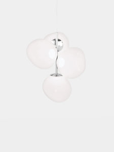 MELT CHANDELIER MINI OPAL/SILVER LED