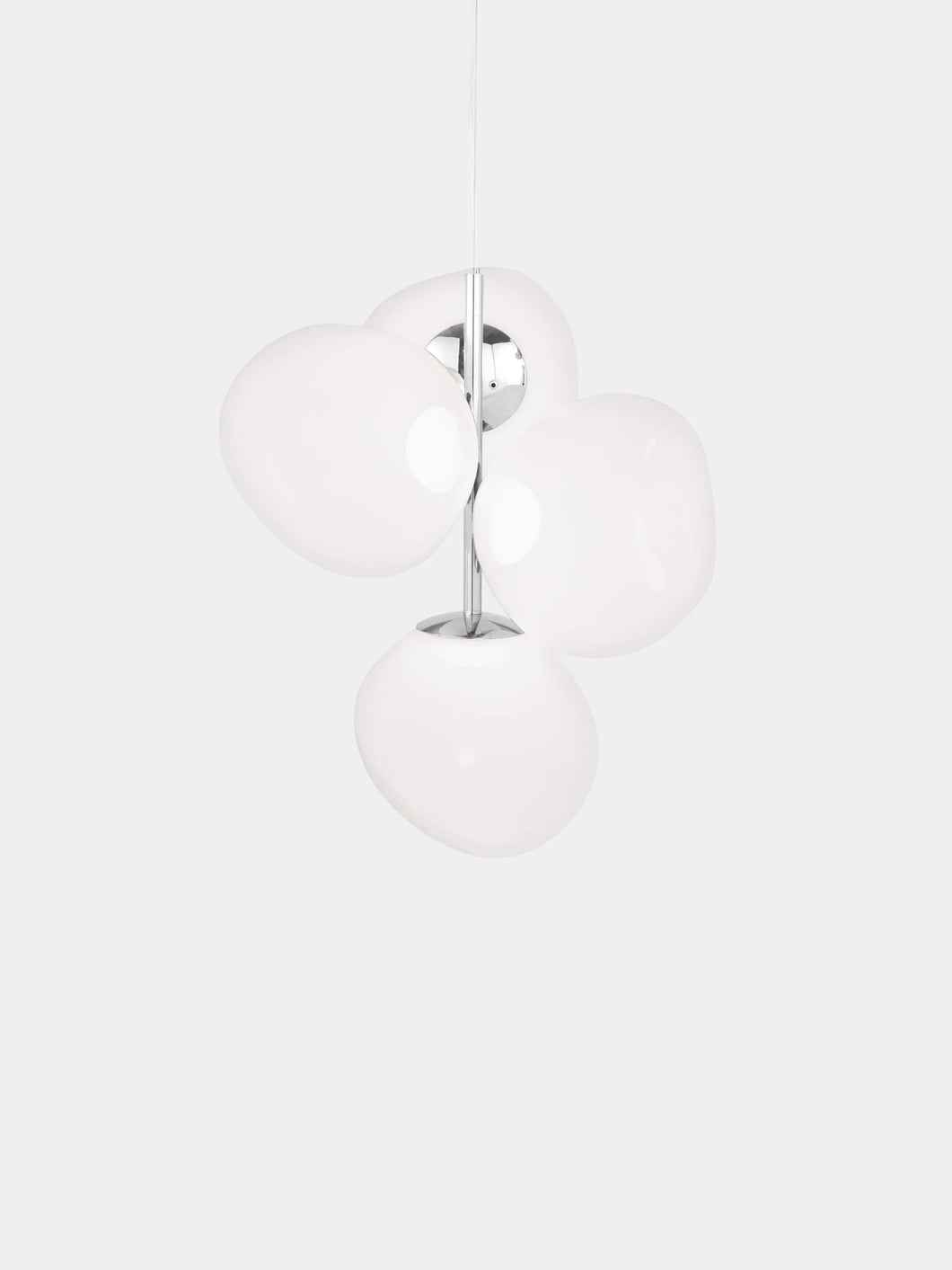 MELT CHANDELIER MINI OPAL/SILVER LED