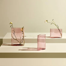 Load image into Gallery viewer, MIST VASE WIDE DUSTY ROSE
