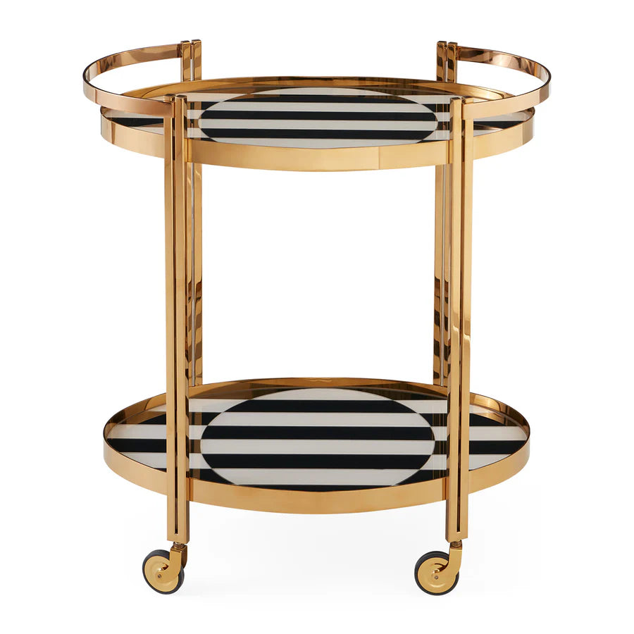 OP ART BAR CART