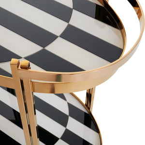 OP ART BAR CART