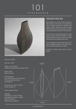 Load image into Gallery viewer, ORIGAMI VASE, BIG - COFFEE