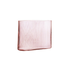MIST VASE WIDE DUSTY ROSE