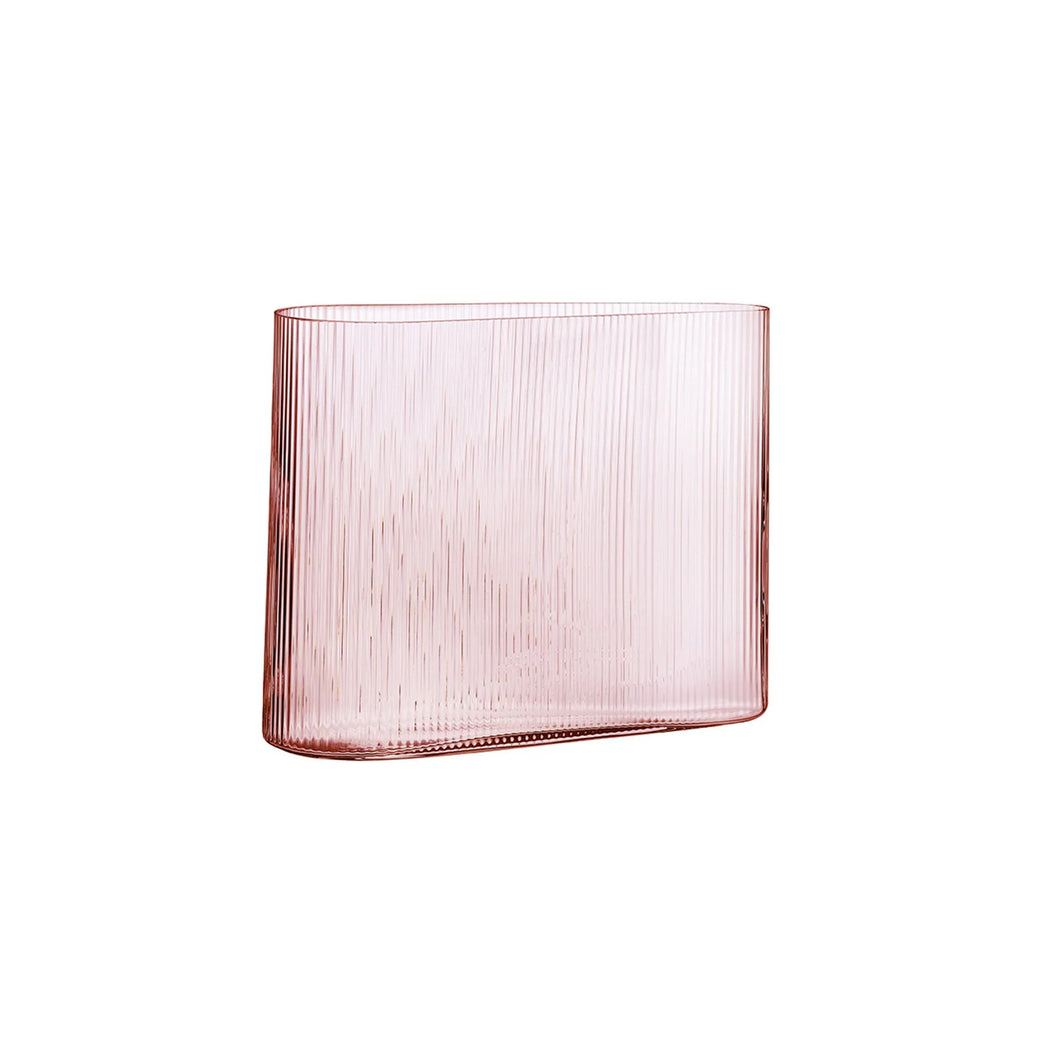 MIST VASE WIDE DUSTY ROSE