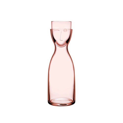 MR. & MRS. NIGHT WATER SET TALL DUSTY ROSE