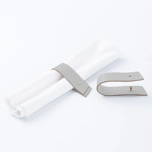 RUCA INDIVIDUAL NAPKIN HOLDER (X4) ) ASH  (GREY 20)