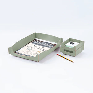 RUCA A4 DESK ORGANIZER SAGE GREEN