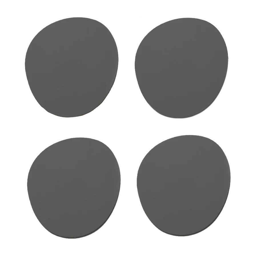 RUCA STONE COASTERS (X4) GRAFITE (GREY 80)