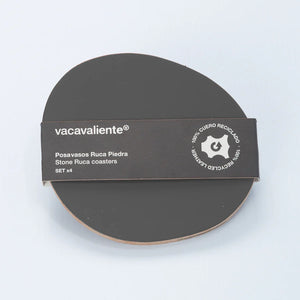 RUCA STONE COASTERS (X4) GRAFITE (GREY 80)