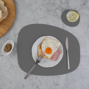 RUCA STONE COASTERS (X4) GRAFITE (GREY 80)