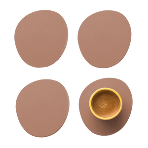 RUCA STONE COASTERS (X4) NUT