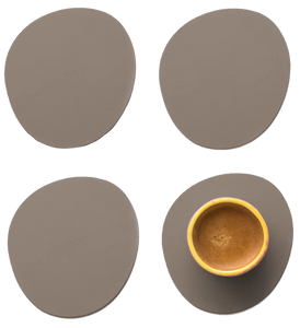 RUCA STONE COASTERS (X4)  GREY FUNGI