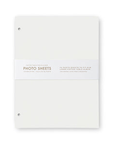 PHOTO ALBUM - 10 PACK WHITE REFILL PAPER (L)
