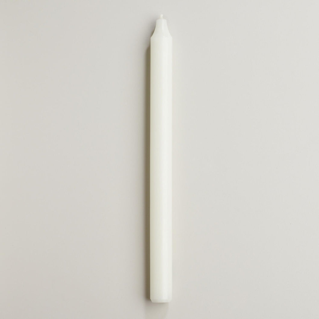RUSTIC TAPER CANDLE, IVORY SM