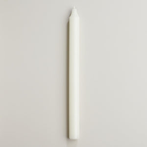 RUSTIC TAPER CANDLE, IVORY LG