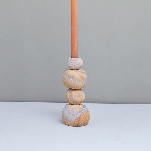 RAINBOW SANDSTONE TAPER HOLDER