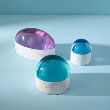 Load image into Gallery viewer, GLOBO BOX-BLUE-SMALL-MARBLE