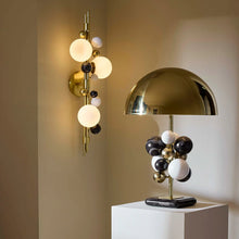 Load image into Gallery viewer, GLOBO TABLE LAMP-BLACK MARBLE