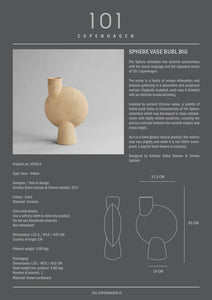 SPHERE VASE BUBL, BIG - SAND