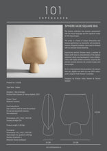 Load image into Gallery viewer, SPHERE VASE SQUARE, BIG - SAND