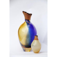 Load image into Gallery viewer, SPLASH STACKING VESSEL | BLUE &amp; AMBER