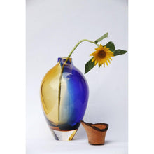 Load image into Gallery viewer, SPLASH STACKING VESSEL | BLUE &amp; AMBER