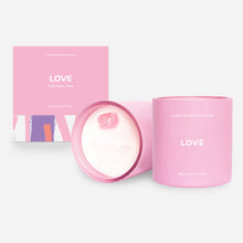 Load image into Gallery viewer, “LOVE” CRYSTAL MANIFESTATION CANDLE