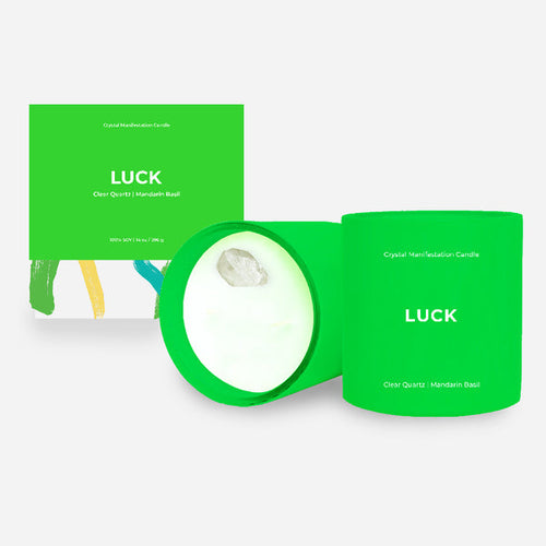 LUCK CRYSTAL MANIFESTATION CANDLE