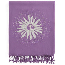 Load image into Gallery viewer, SUN EMBELLISHED THROW- PURPLE 33238
