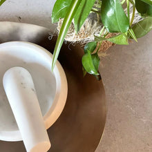 Load image into Gallery viewer, WHITE MARBLE MORTAR &amp; PESTLE