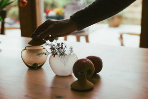 APPLE STACKING VESSEL ROSE