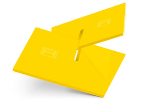 A BOOKSTAND, YELLOW
