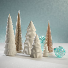 Load image into Gallery viewer, CERAMIC HOLIDAY TREE - MATT WHITE - 6.75 IN