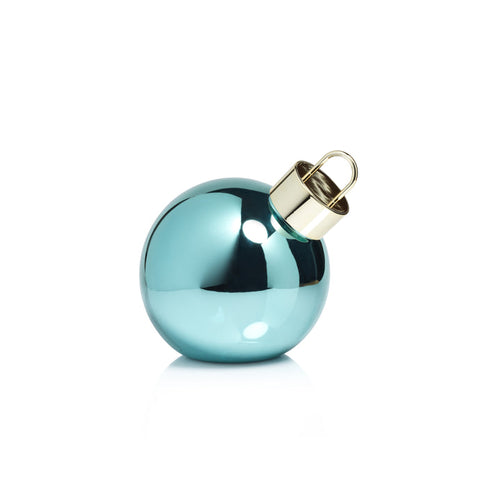 LED Metallic Glass Oversized Ornament Ball - Blue - Medium