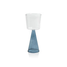 Load image into Gallery viewer, VENETO GLASSWARE - BLUE - WHITE WINE GLASS (SET OF 4)