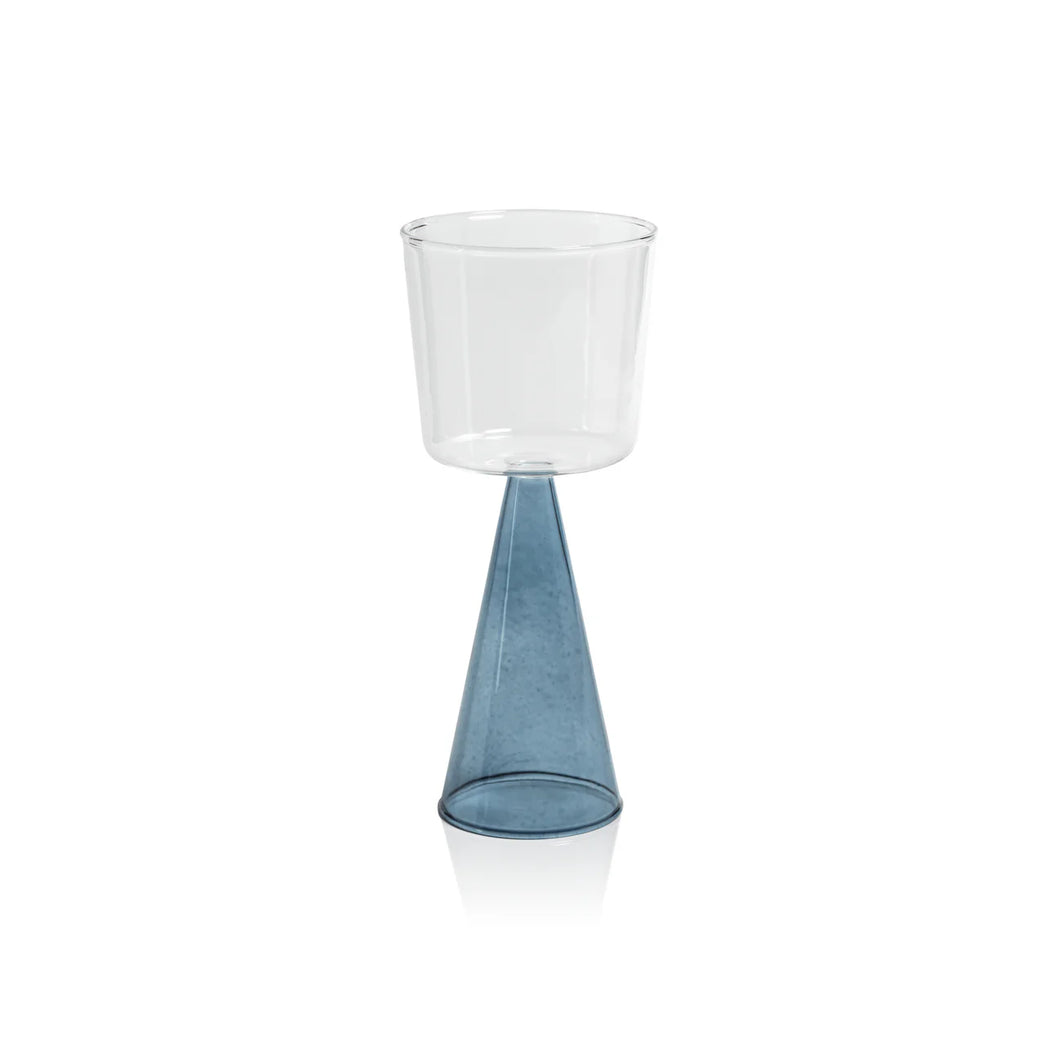 VENETO GLASSWARE - BLUE - WHITE WINE GLASS (SET OF 4)