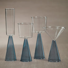 Load image into Gallery viewer, VENETO GLASSWARE - BLUE - WHITE WINE GLASS (SET OF 4)