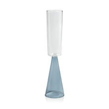 Load image into Gallery viewer, VENETO GLASSWARE - BLUE - CHAMPAGNE FLUTE (SET OF 4)