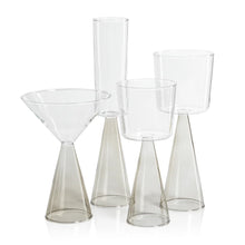 Load image into Gallery viewer, VENETO GLASSWARE - SMOKE - CHAMPAGNE FLUTE (SET OF 4)
