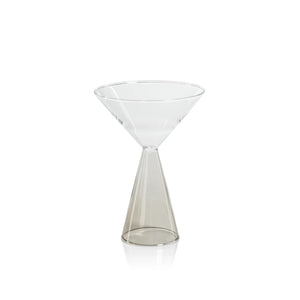 VENETO GLASSWARE - SMOKE - MARTINI GLASS