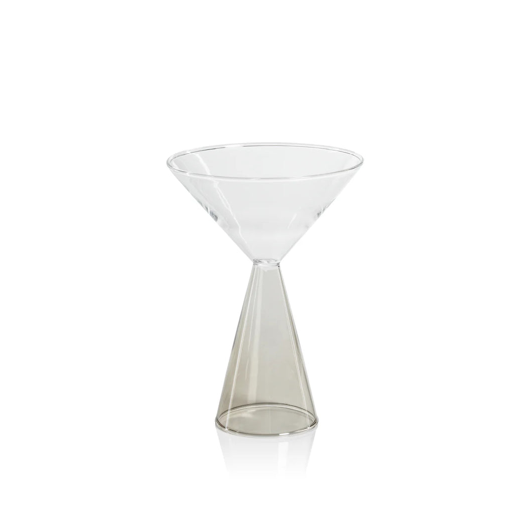 VENETO GLASSWARE - SMOKE - MARTINI GLASS